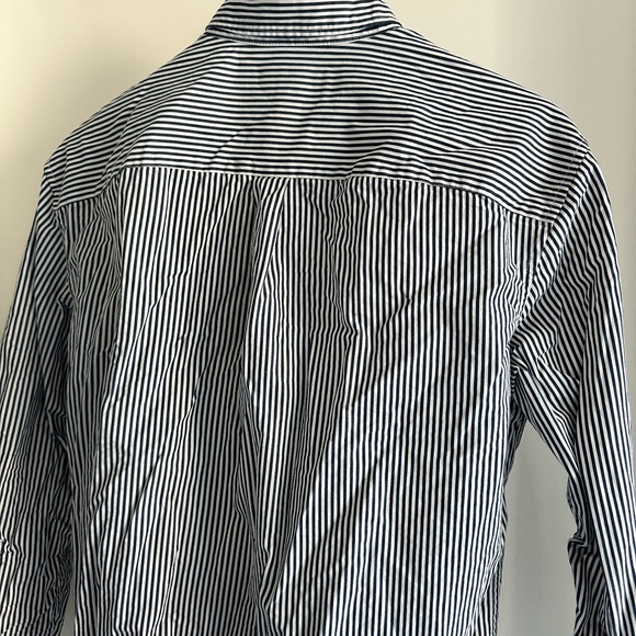 Abercrombie men’s navy stripe dress shirt - Picture 2 of 2